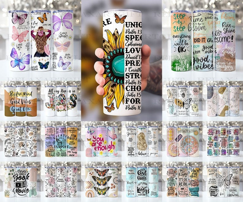 120 Design Mom Tumbler Wrap Bundle 20oz Skinny Straight Mother's Day Tumbler Sublimation, Digital Download Mom Life PNG Boho Floral Glitter