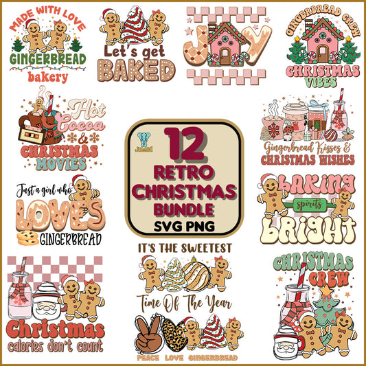 12RetroChristmasSvgBundle