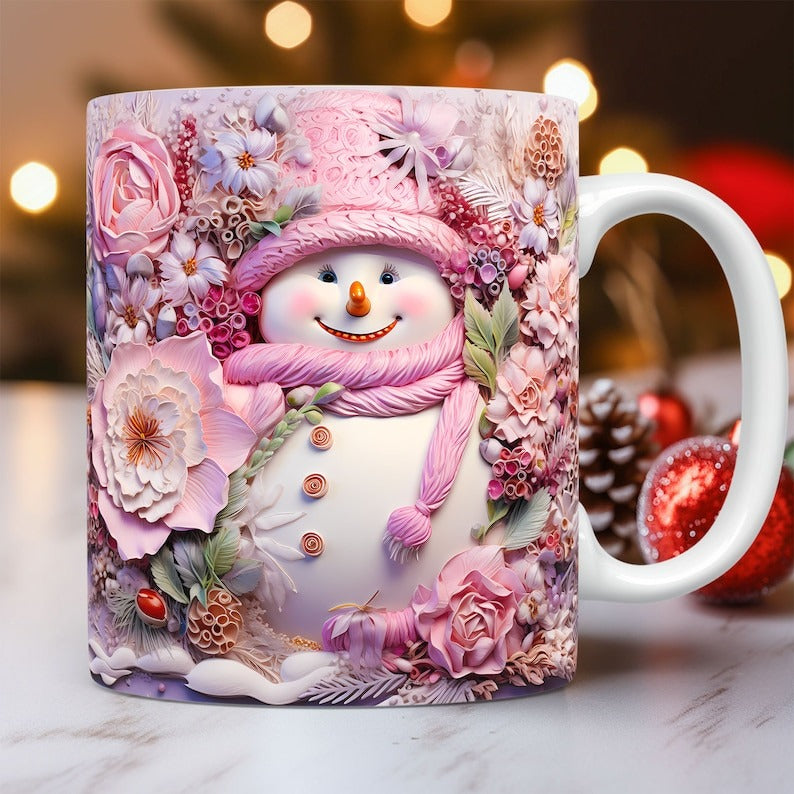 130 Cute Christmas Mug Wrap Bundle, Mug Wrap Sublimation Designs PNG, 11oz and 15oz Mug Template, 3D Christmas Mug Wrap - Jumbosvg