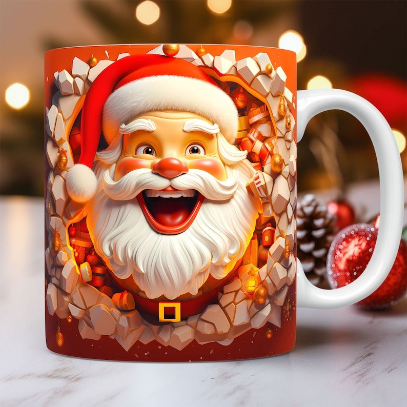 130 Cute Christmas Mug Wrap Bundle, Mug Wrap Sublimation Designs PNG, 11oz and 15oz Mug Template, 3D Christmas Mug Wrap - Jumbosvg