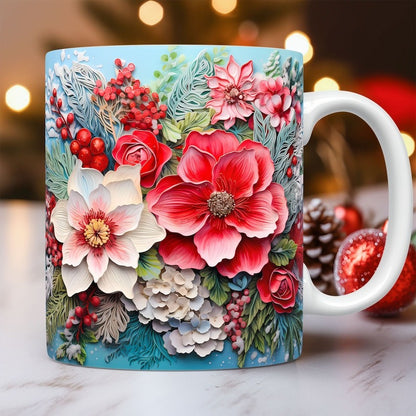 130 Cute Christmas Mug Wrap Bundle, Mug Wrap Sublimation Designs PNG, 11oz and 15oz Mug Template, 3D Christmas Mug Wrap - Jumbosvg