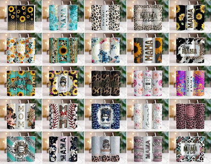 140 Mega Bundle Tumbler Wraps for 20 oz Sublimation Tumbler Bundle for Women, Floral Tumbler Cowhide Leopard Glitter Mothers Day Png