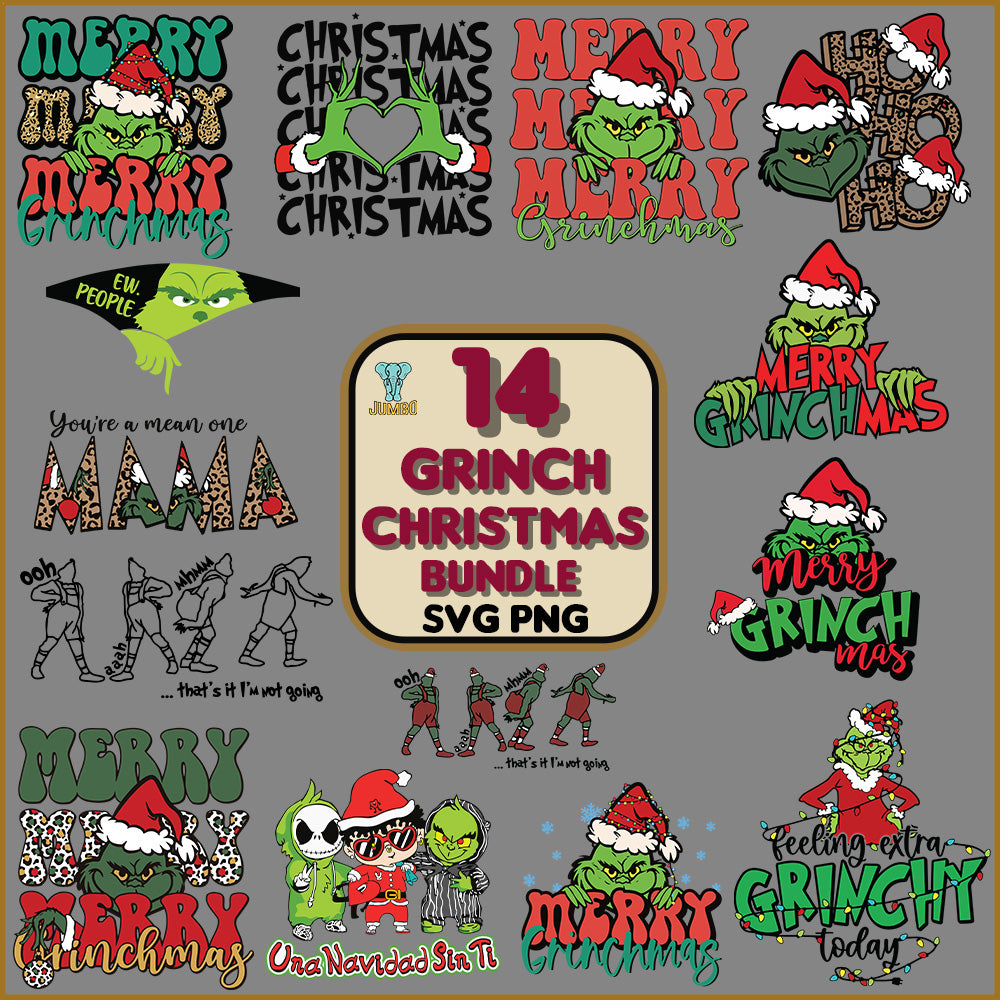 14GrinchChristmasSvgBundle