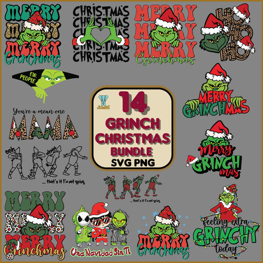 14GrinchChristmasSvgBundle