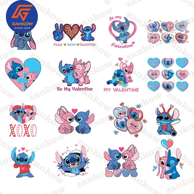 150 Cartoon Valentine Png Bundle, Valentine Mouse Story Png Bundle, Be My Valentine Png, Mouse And Friend Character Movie Png