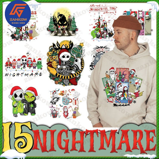 15 Christmas Nightmare PNG Bundle, Merry Christmas Png, Xmas Holiday Png, Holiday Season Png, Xmas Costume Santa Png, Santa Hat Png - Jumbosvg