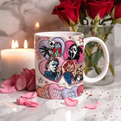 15+ 3D Inflated Valentine Cartoon 11oz Mug Wrap Bundle, Puff Valentine Sweet Heart Mug Wrap Design, Happy Valentine Day 11oz Mug Wrap.1