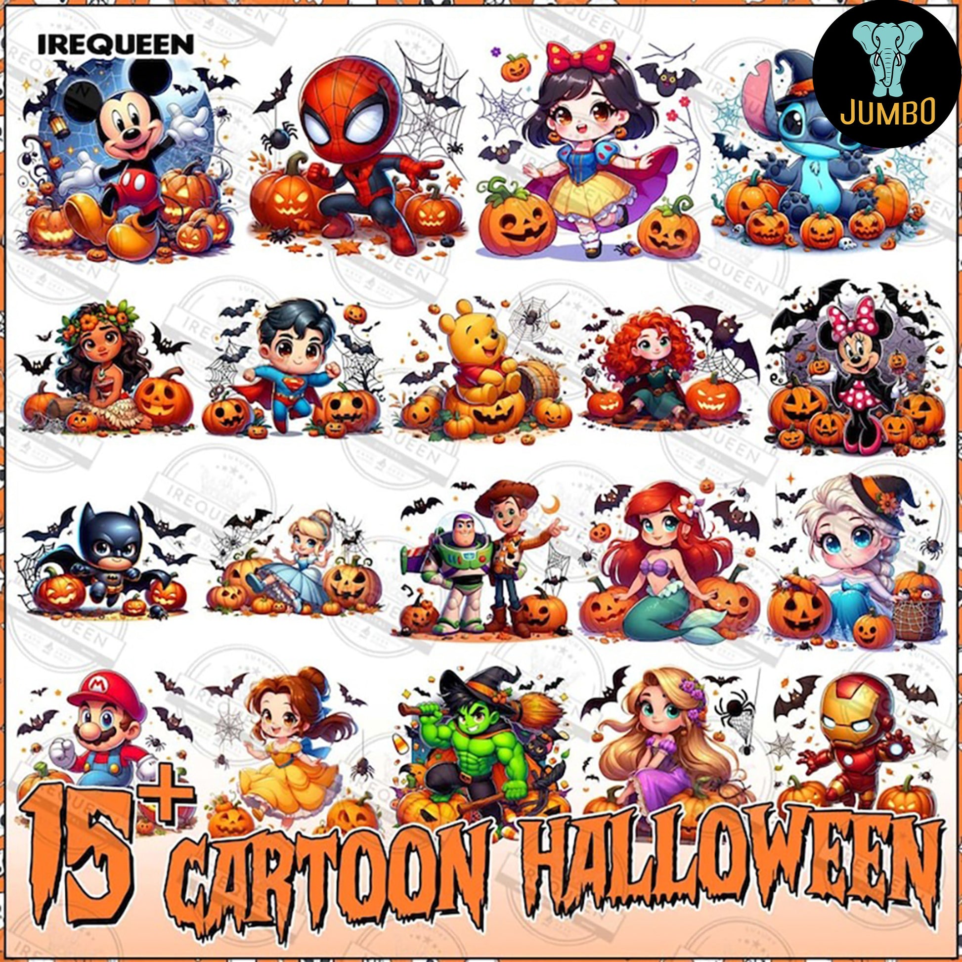 15_HalloweenCartoonPngBundle