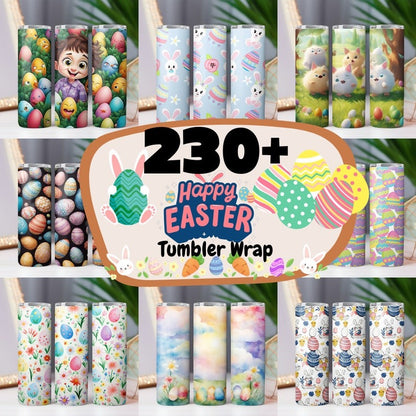 170+ Easter Tumbler Wrap Bundle, 20oz Skinny Easter Tumbler PNG Easter Eggs Sublimation Designs, Easter Bunny Tumbler Wrap, Digital Download