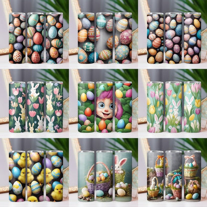 170+ Easter Tumbler Wrap Bundle, 20oz Skinny Easter Tumbler PNG Easter Eggs Sublimation Designs, Easter Bunny Tumbler Wrap, Digital Download