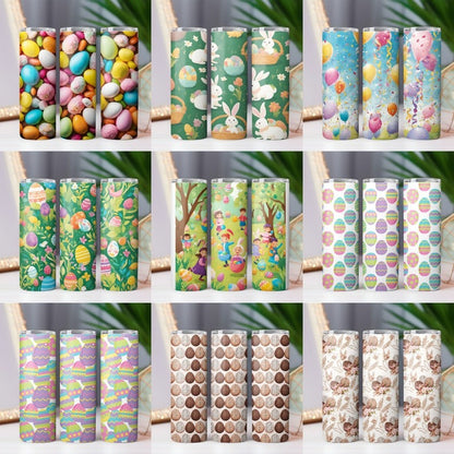 170+ Easter Tumbler Wrap Bundle, 20oz Skinny Easter Tumbler PNG Easter Eggs Sublimation Designs, Easter Bunny Tumbler Wrap, Digital Download