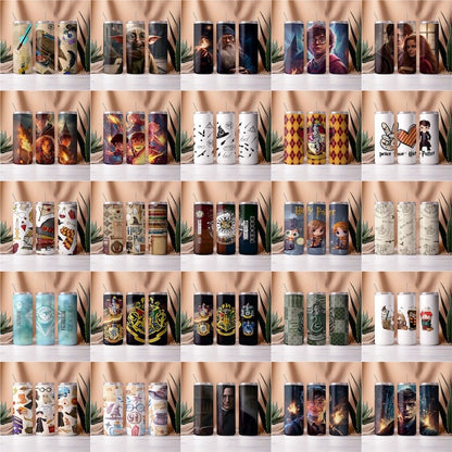 175 Harry Tumbler Wrap Bundle, Harry Magic Tumbler, 20 oz Potter Tumbler PNG Image Sublimation, HP Wizard Tumbler, Cartoon Wrap Design - Jumbosvg