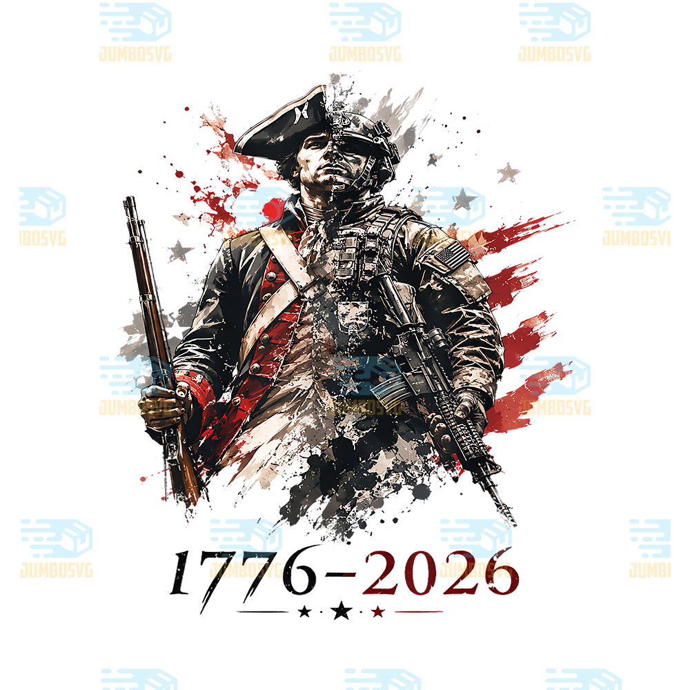 1776-2026-Patriotic-Soldier-250th-Anniversary-4th-July-Png