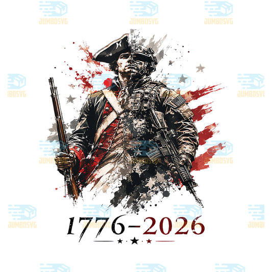 1776-2026-Patriotic-Soldier-250th-Anniversary-4th-July-Png