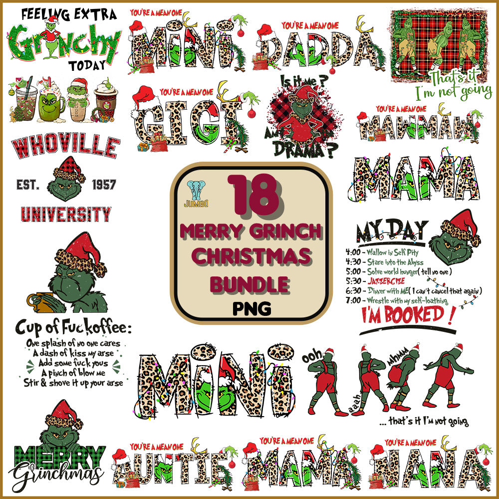 18MerryGrinchChristmasPngBundle