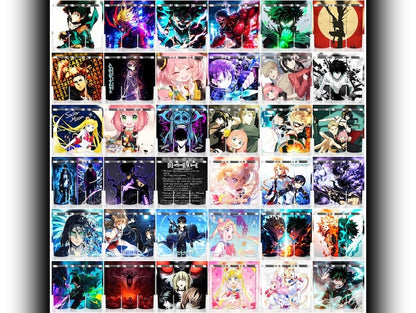 2000+ Anime & Cartoon Premium Bundle, Anime Tumbler Wraps, Skinny Tumbler, 300 DPI PNG Download