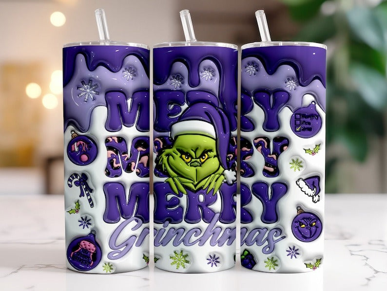 200+ 2D 3D Christmas Tumbler Sublimation Designs, 20oz Skinny Tumbler Bundle Wrap, Cartoon Funny Christmas Design Tumbler PNG Bundle Digital - Jumbosvg