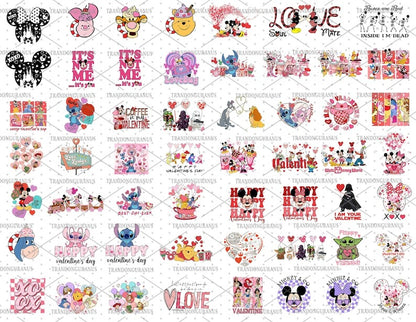 200+ Mega Bundle Valentine Designs, Happy Valentine Png, Conversation Hearts, Bundle Happy Valentine's Day Png, Magical Heart Valentines Png.1