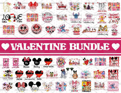 200+ Mega Bundle Valentine Designs, Happy Valentine Png, Conversation Hearts, Pink Happy Valentine's Day Png, Magical Heart Valentines Png.1