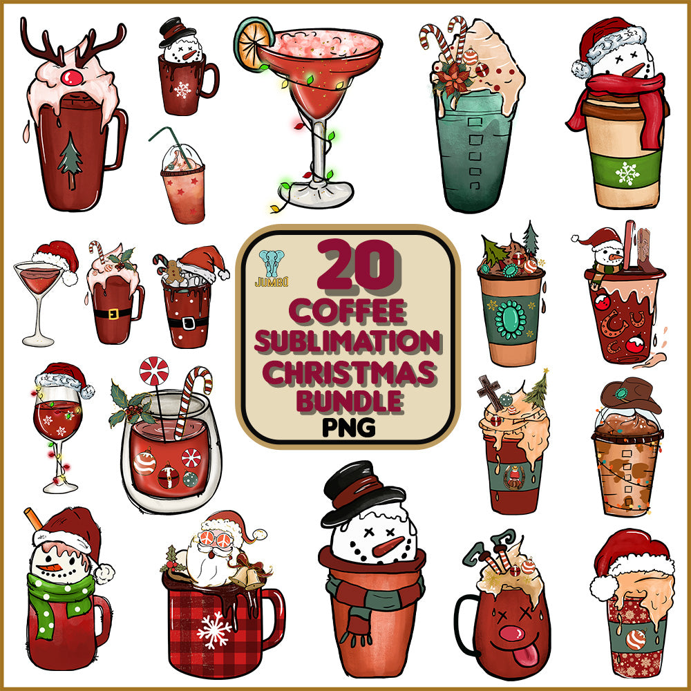 20CoffeeSublimationChristmasPngBundle