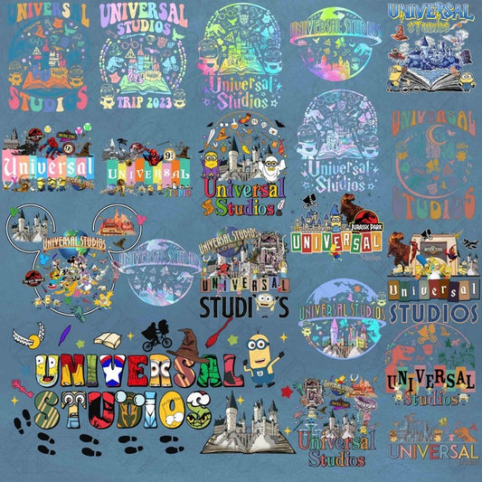 20 Designs Universal Studios Bundle Png, Universal Png, Universal Orlando Png, Universal Trip 2024 Png, Dis_ney design, Digital Download