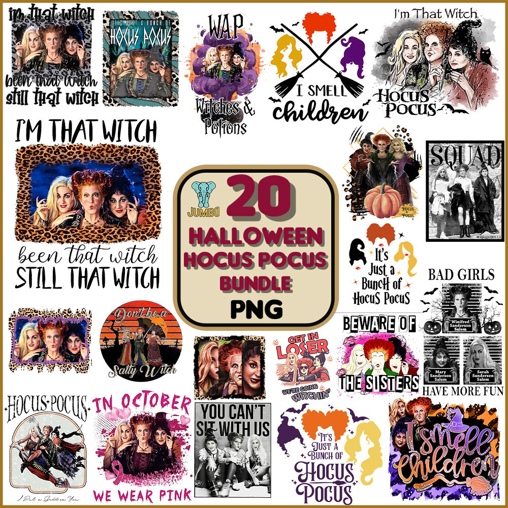 20HalloweenHocusPocuPngBundle