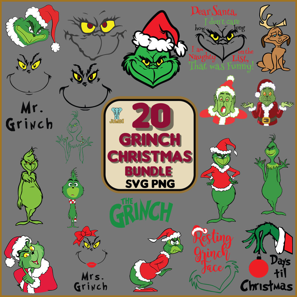 20GrinchChristmasSvgBundle