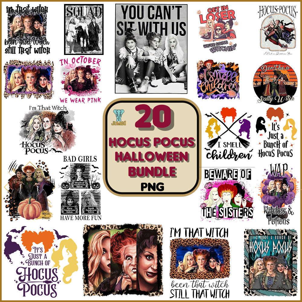 20HocusPocusHalloweenPngBundle