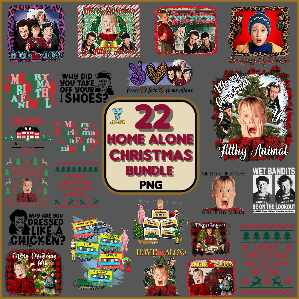 20_HomeAloneChristmasPngBundle