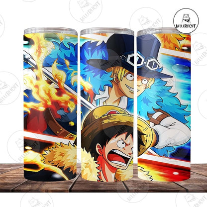 20+ One Piece Tumbler Png, Movie Character Tumbler Digital Design, Luffy Skinny Tumbler 20oz Design