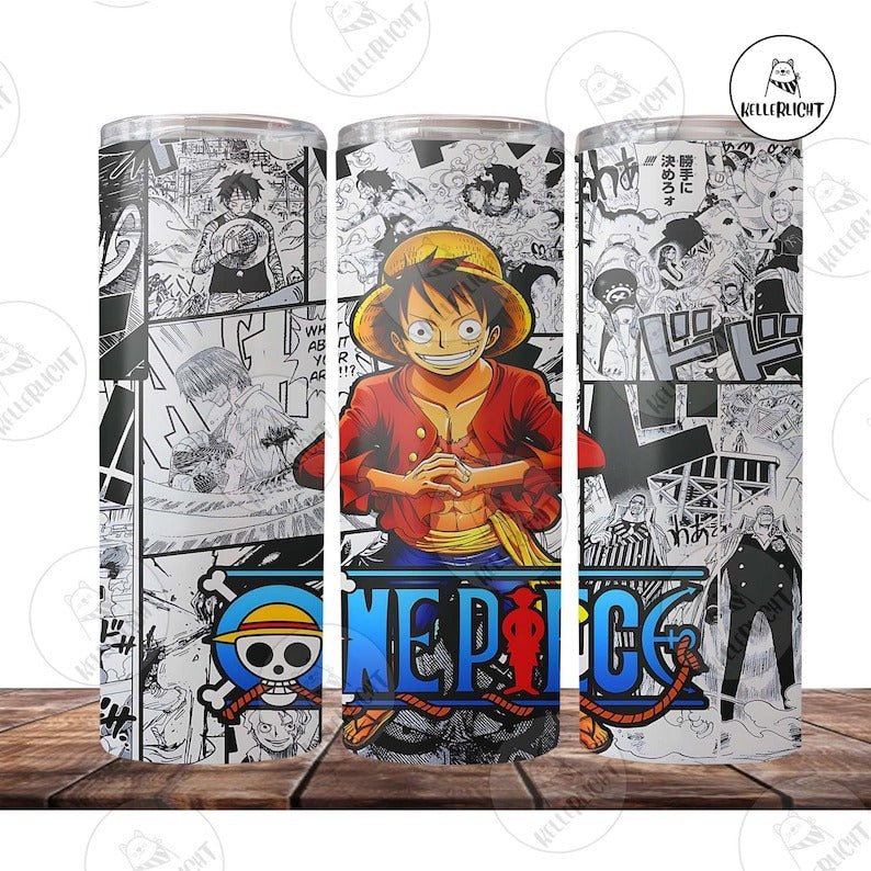 20+ One Piece Tumbler Png, Movie Character Tumbler Digital Design, Luffy Skinny Tumbler 20oz Design, Instant Download