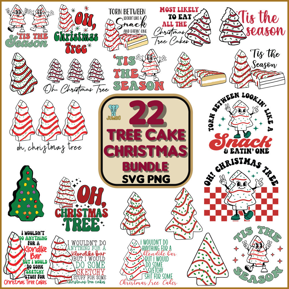 22TreeCakeChristmasSvgBundle