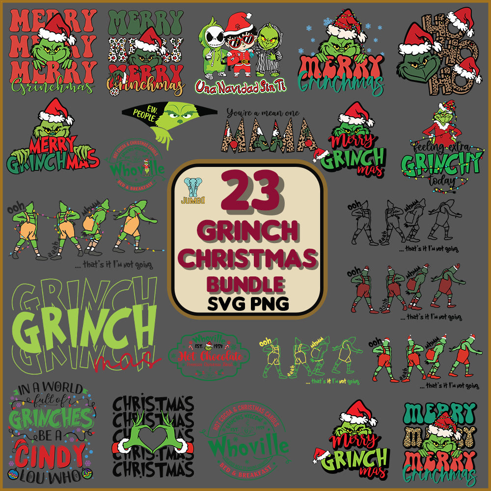 23GrinchChristmasSvgBundle