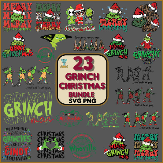 23GrinchChristmasSvgBundle