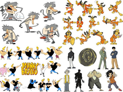 2400+ Cartoon Characters Mega Bundle Svg, Cricut Printable Clipart Silhouette.1