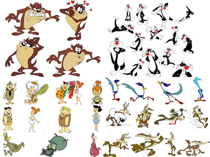 2400+ Cartoon Characters Mega Bundle Svg, Cricut Printable Clipart Silhouette.1