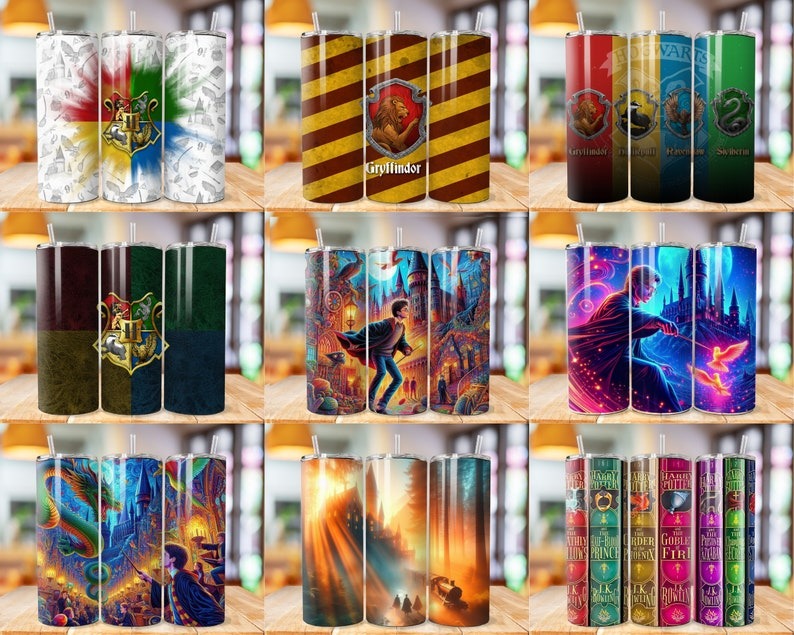 250 Harry Tumbler Wrap Bundle Harry Magic Tumbler 20 oz Potter Tumbler PNG Image Sublimation  HP Wizard Tumbler Cartoon Wrap Design