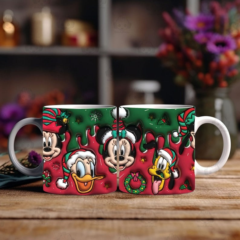 25+ 3D Christmas Character Inflated Mug Wrap Bundle, Funny Xmas Mug Png, 3D Xmas Puffy 11oz Mug, My Day Mug Wrap, Puffy Christmas Mug Png - Jumbosvg