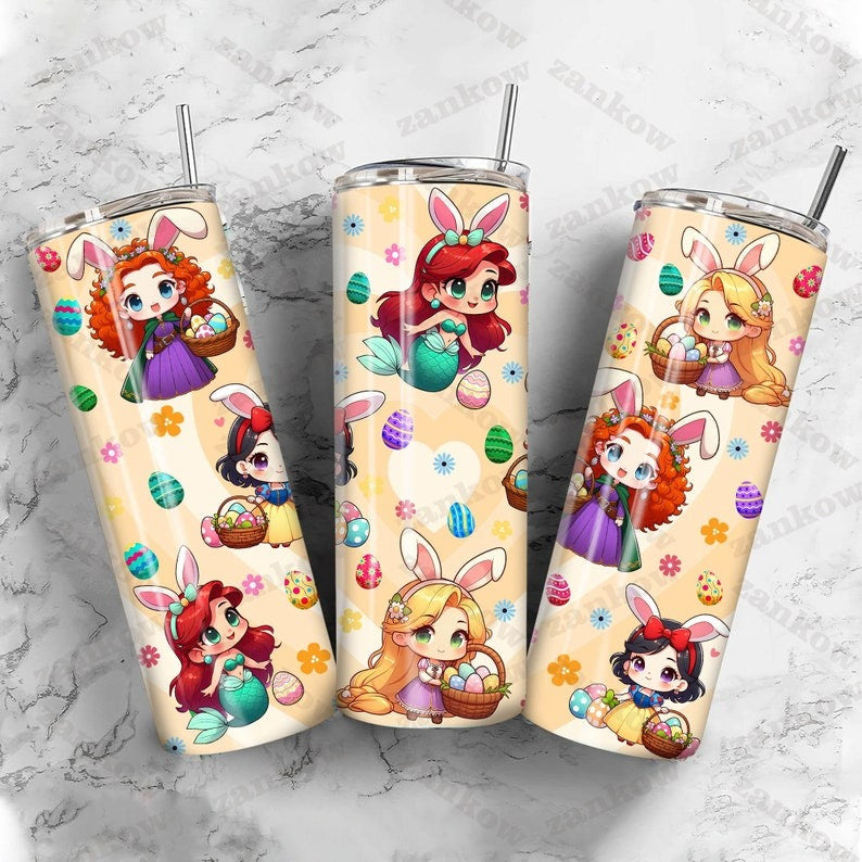 25+ Cartoon Happy Easter Day 20oz Skinny Tumbler Wrap Bundle, Cartoon Anime 20oz Skinny Tumbler Wrap Png, Sublimation Instant File Digital