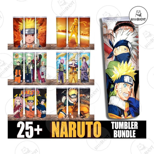 25+ Naruto Tumbler Bundle, Bundle Digital Design, Tumbler 20oz Skinny Sublimation, Instant Download