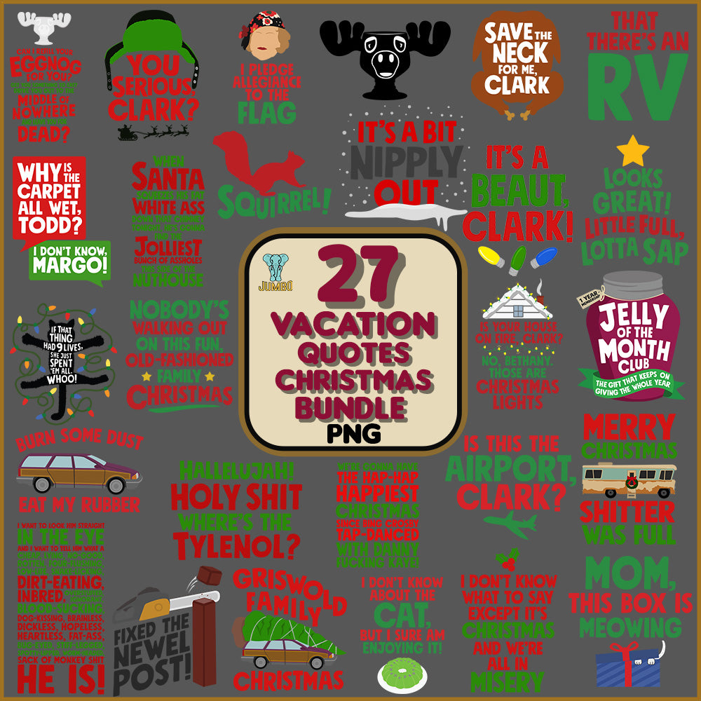 27ChristmasVacationQuotesSvgBundle