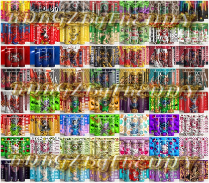 30.000 3D Inflated Tumbler Bundle, Puffy Tumblers, Inflated Tumblers, Straight and Tapered, Skinny Tumbler, 300 DPI PNG Download, tumbler