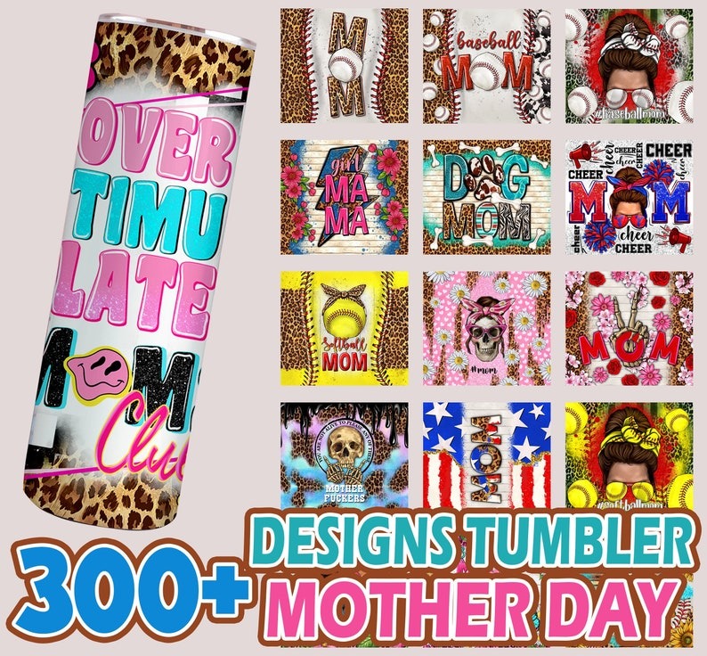 300+ Mega Bundle Tumbler Wraps for 20 oz Sublimation Tumbler Bundle for Women, Floral Tumbler Cowhide Leopard Glitter Mothers Day PNG