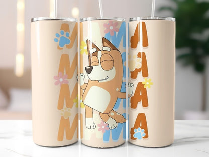 30+ Blue Dog Tumbler Wrap Bundle, Skinny Tumbler Design, Cartoon Bundle Png, 20oz Tumbler Wrap, Sublimation Tumbler PNG, Kids Tumbler