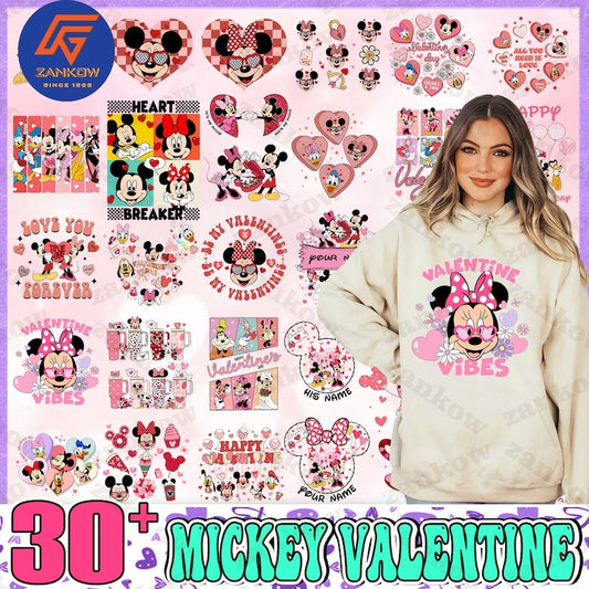 30+ Cartoon Valentine Png Bundle, Valentine Mouse Story Png Bundle, Be My Valentine Png, Mouse And Friend Character Movie Png