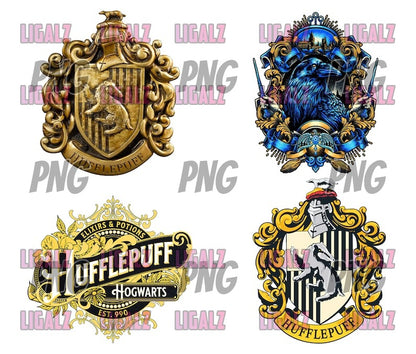 30+ Designs Wizard School Bundle PNG, Magic PNG, Wizard House PNG Sublimation, Clipart, Digital Download