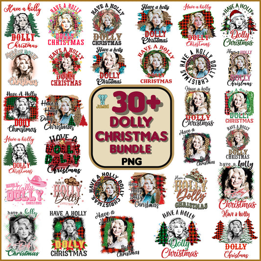 30_DollyChristmasPngBundle