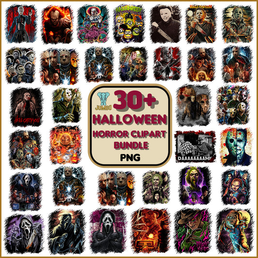 30_HorrorPngClipartDesignPngBundle