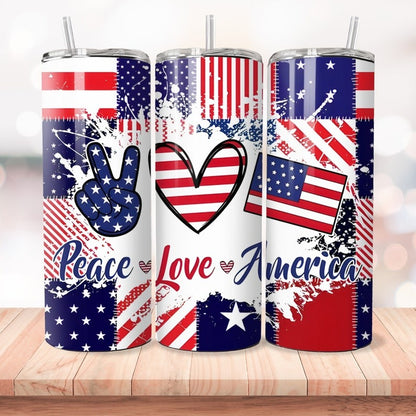 30+ Patriotic Tumbler PNG Bundle, 4th of July Tumbler Wrap Sublimation, USA Independence Day Designs Sublimation Tumbler Big Bundle