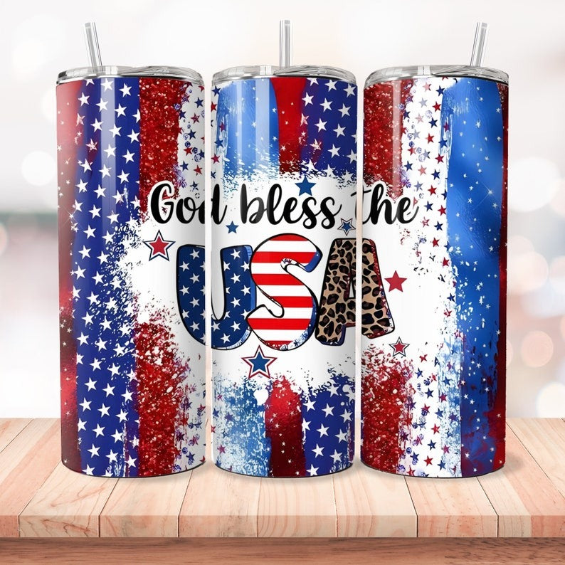 30+ Patriotic Tumbler PNG Bundle, 4th of July Tumbler Wrap Sublimation, USA Independence Day Designs Sublimation Tumbler Big Bundle